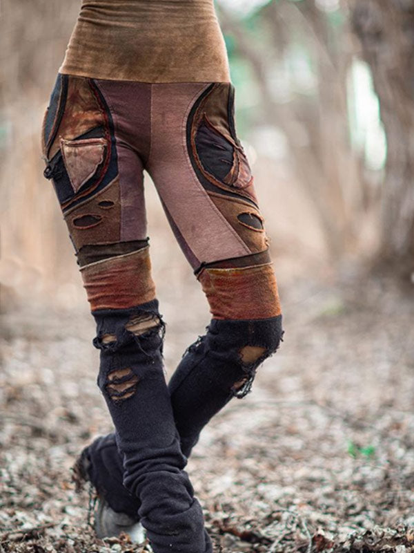 Moteriškos retro mustango aptemptos kelnės su aukštu juosmeniu