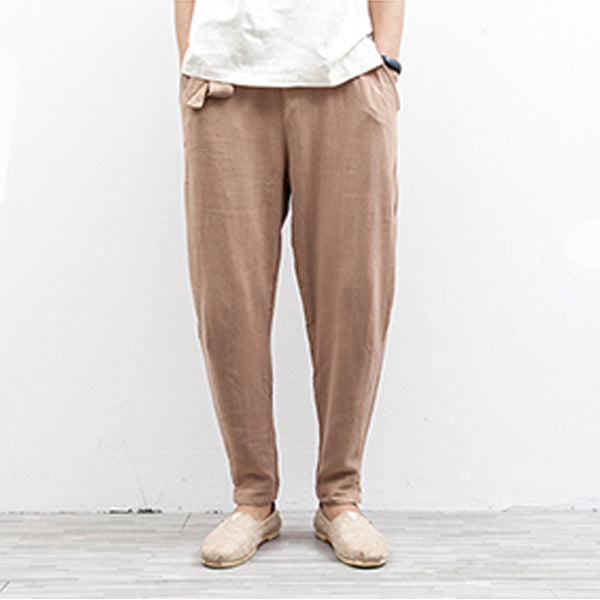 Pantalones casuales de algodón para hombre