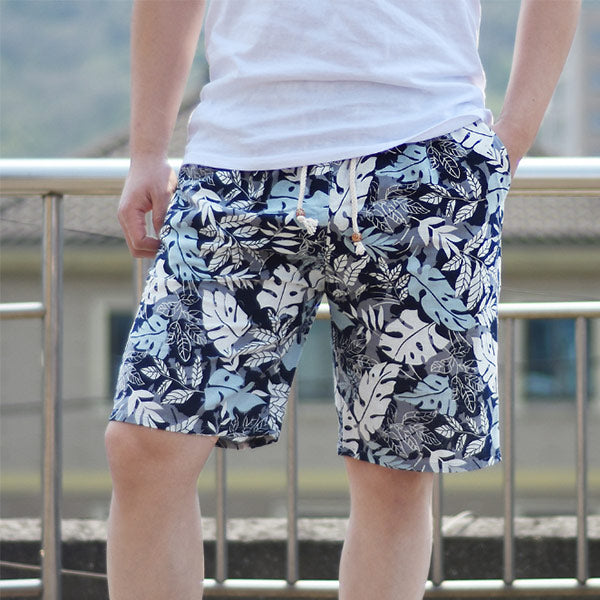 Pantalones sueltos de algodón y lino para hombres.