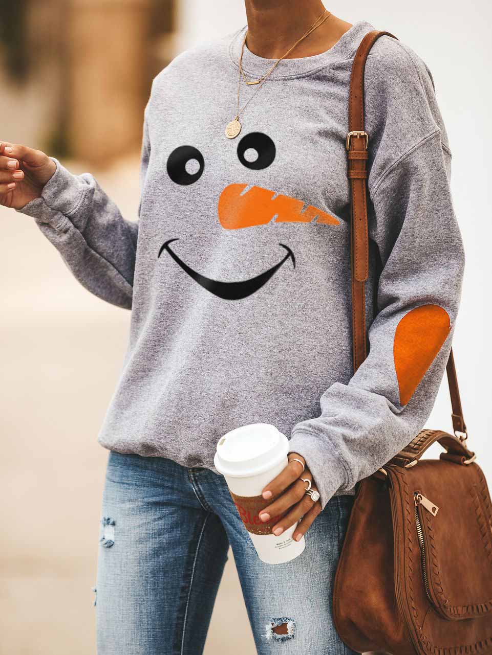 Jerseys para mujer con estampado invernal