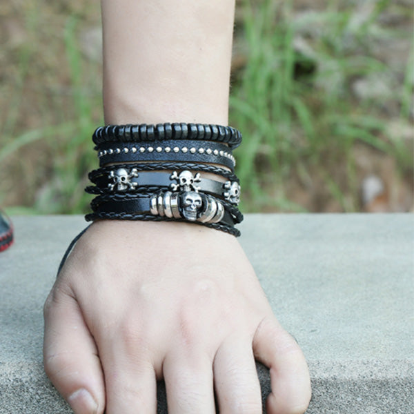 Correa de cuero multicapa cráneo