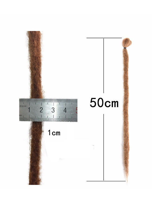 Peluca trenzada sucia hecha a mano - una pieza
