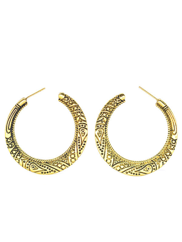 Pendientes vintage de mujer galvanizados