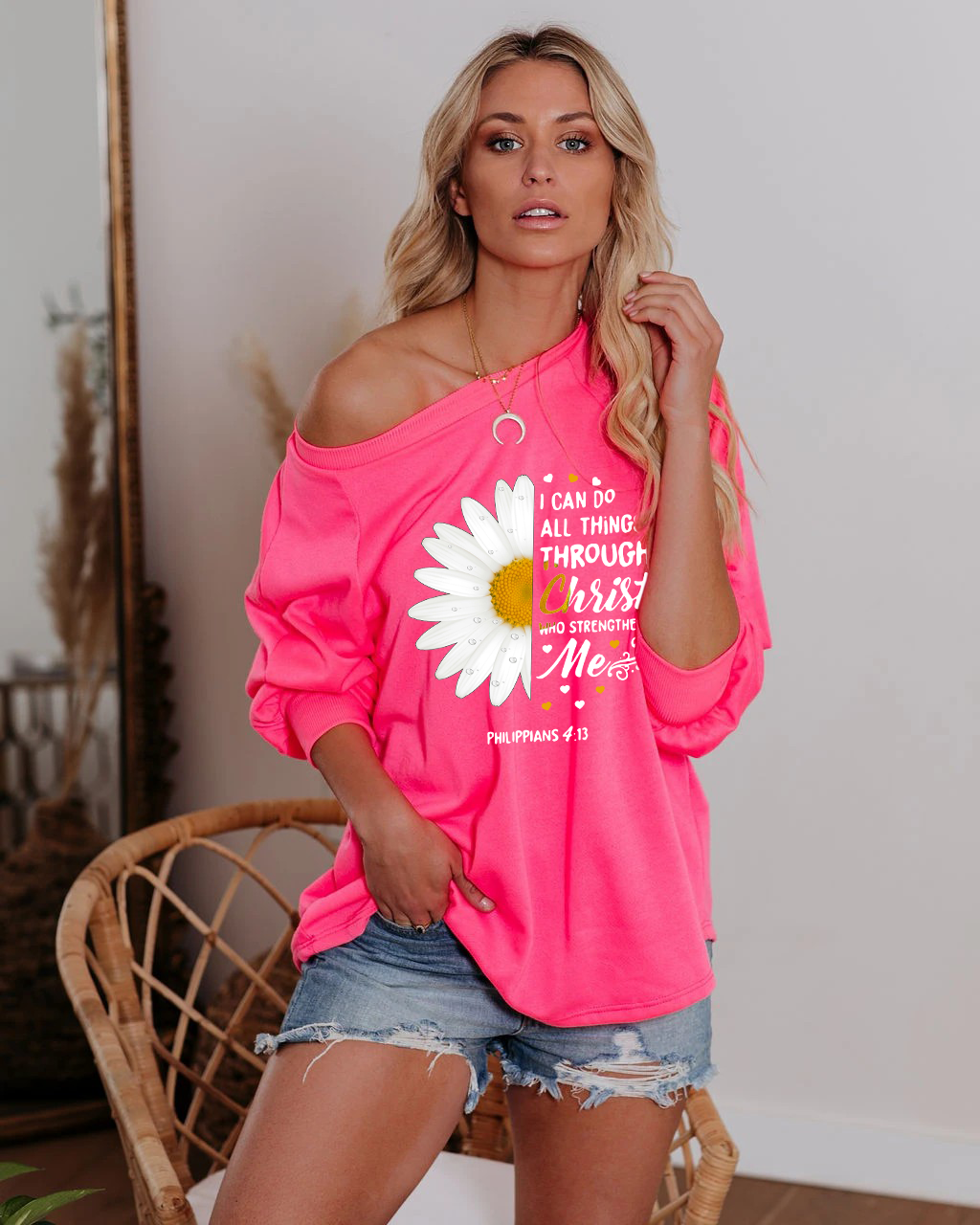 Puedo hacerlo a través del top sin hombros de Christ Daisy