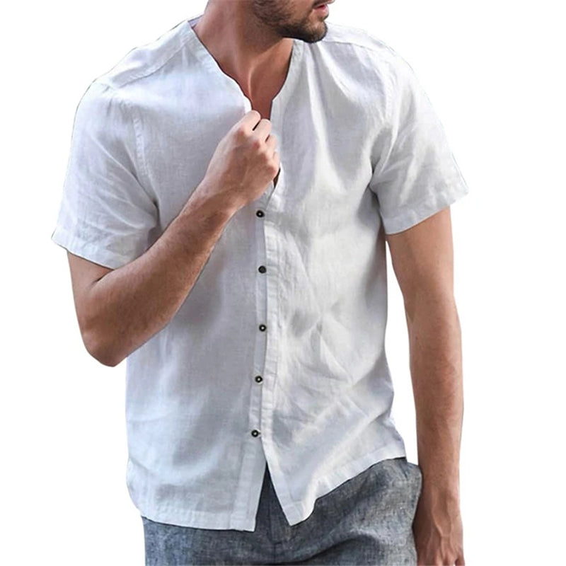 Button Down Herren O Neck Shirts