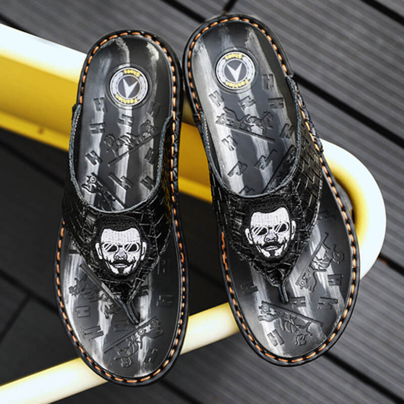 Zapatillas romanas cómodas de verano para hombre