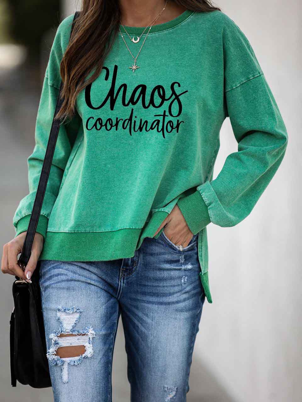 Chaos Coordinator Print Pullover