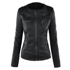 New Arrival Plus Size Women Fashion Autumn Winter Coat Jacket Long Sleeve Zipper