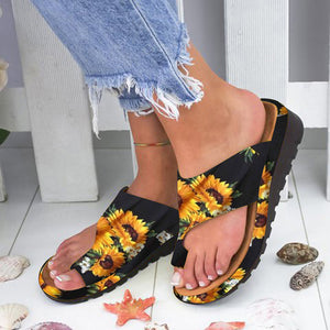 Damen Sunflower Wedge Sandalen mit mittlerem Absatz