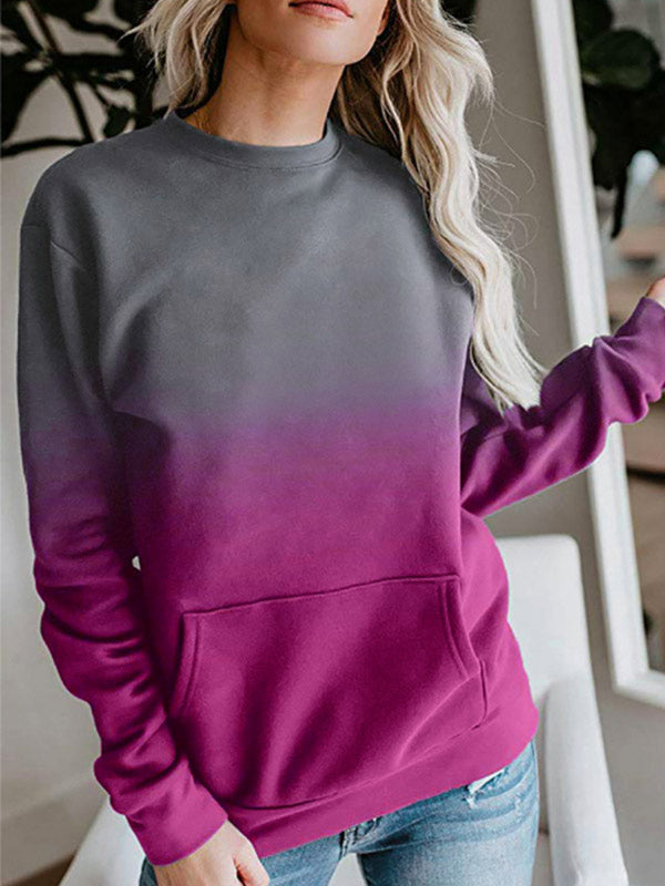 Suéter sin mangas con degradado para mujer