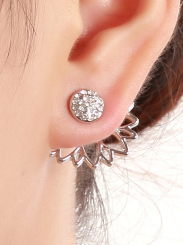 Pendientes de loto fértiles para mujer