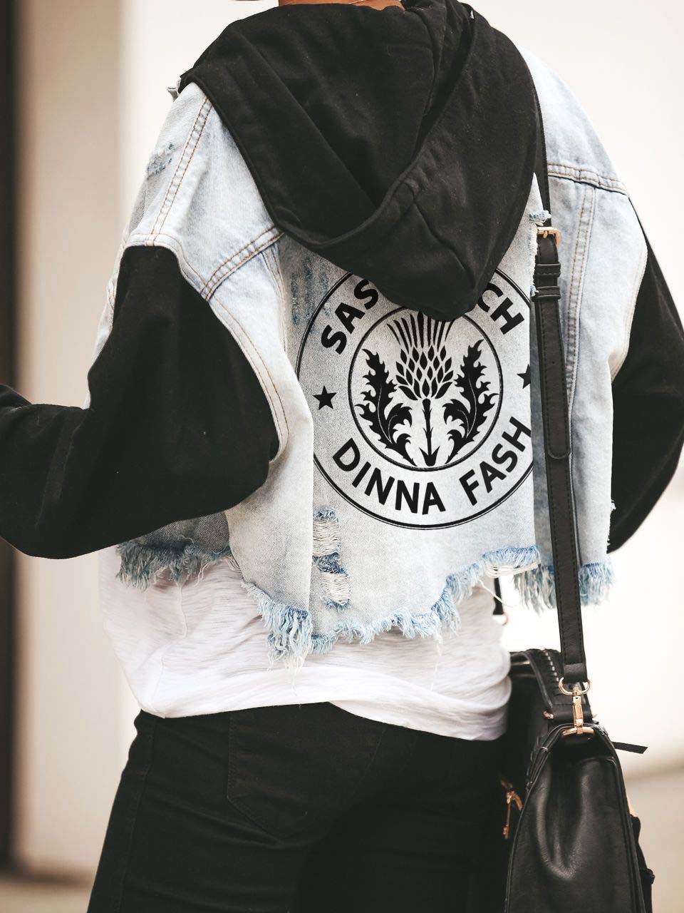 Damen Dinna Fash Sassenach Print Kontrast Kapuzenjacke