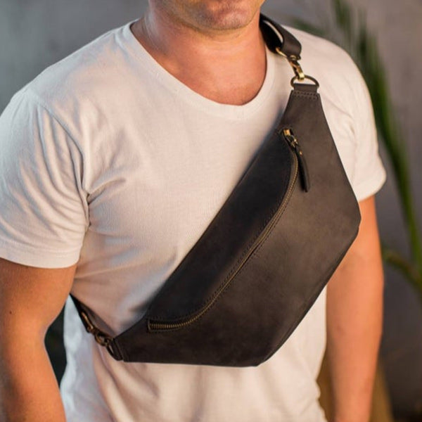 Riñonera retro para hombre