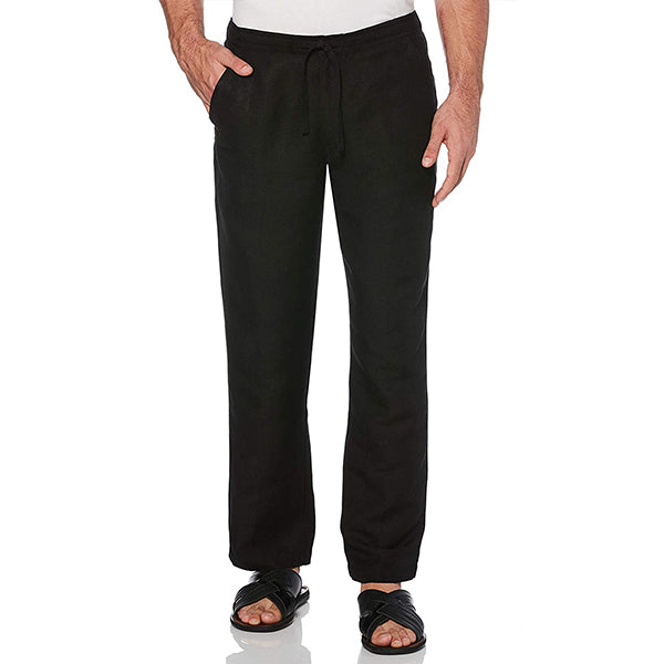 Cuerdas de lino con clip, pantalones casuales sueltos