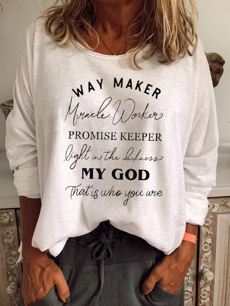 „Way Maker“ stebuklų darbuotojas pasižada išlaikyti šviesą tamsoje. Dieve mano, kas tu esi