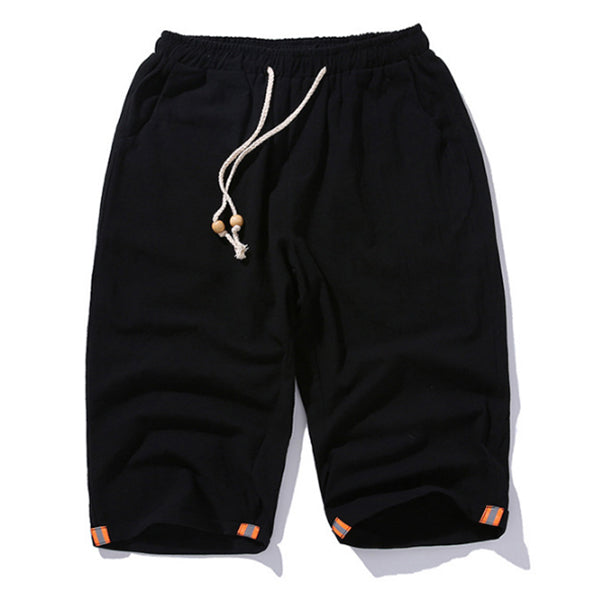 Pantalones de lino cómodos y transpirables para hombres.