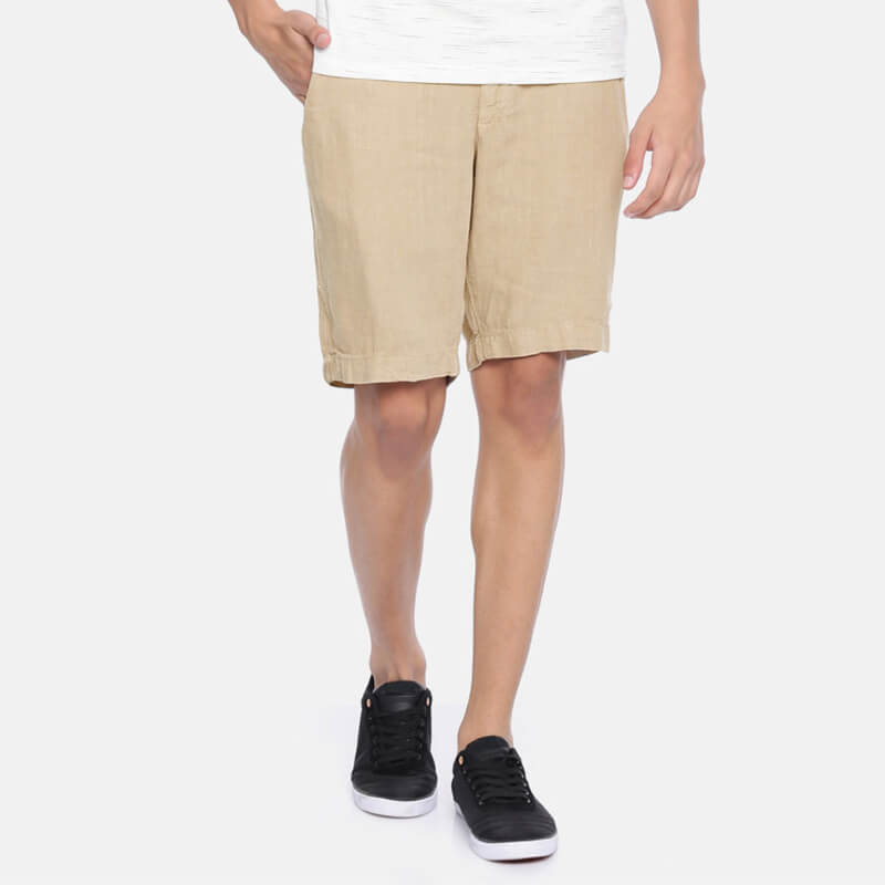 Pantalones cortos de encaje cómodos, regulares y ajustados para hombres.