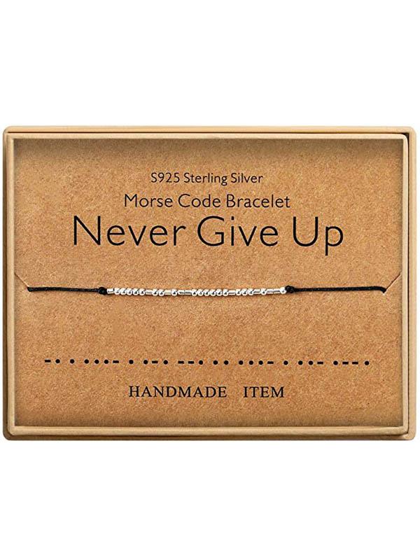 Morsecode Alphanumerisches Paar Armband