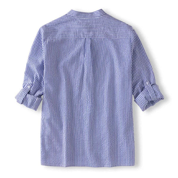 Loose Casual Striped Breathable Shirt für Herren
