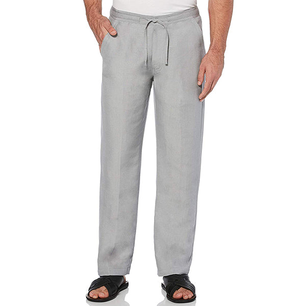 Cuerdas de lino con clip, pantalones casuales sueltos