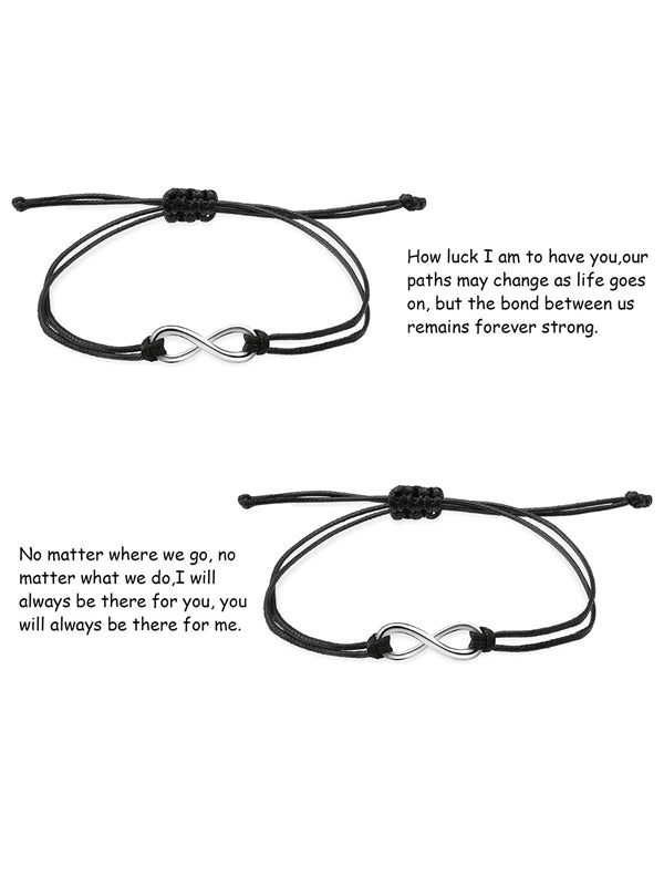 Pulseras Pinky Promise de 2 piezas para siempre