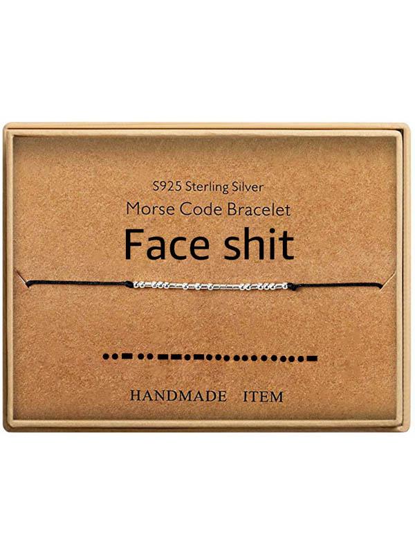 Morsecode Alphanumerisches Paar Armband