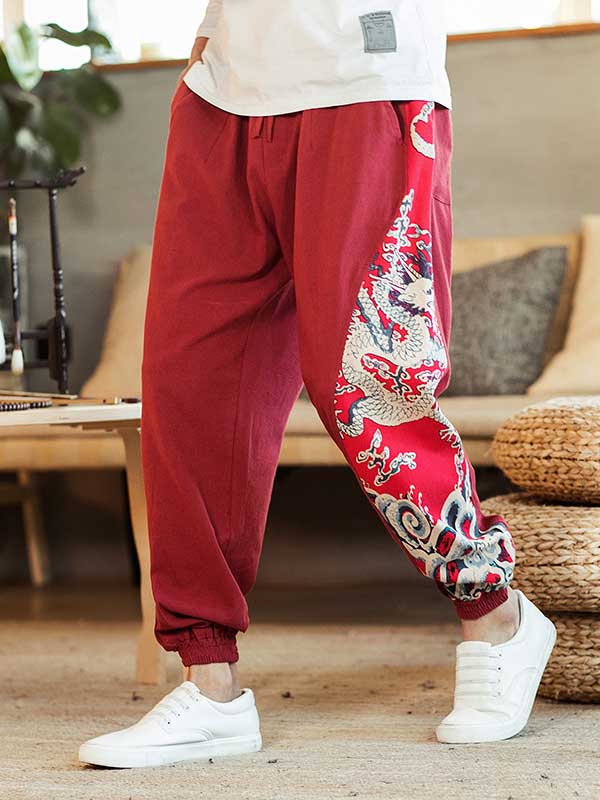 Pantalones casuales de algodón para hombre