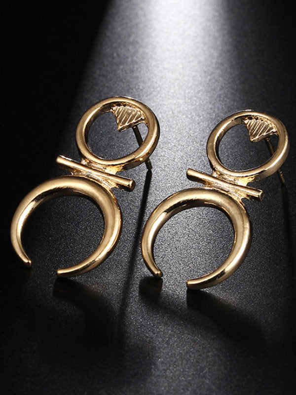 Pendientes de runa afortunada étnica vintage para mujer