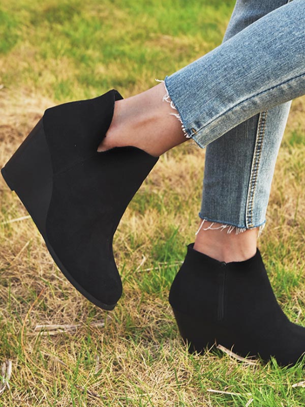 Damen Vintage Fashion Wedge Schuhe