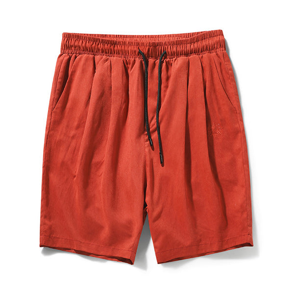 Pantalones cortos sueltos de color liso para hombres