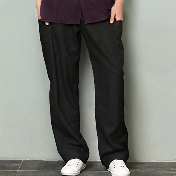 Pantalones casuales de algodón para hombre