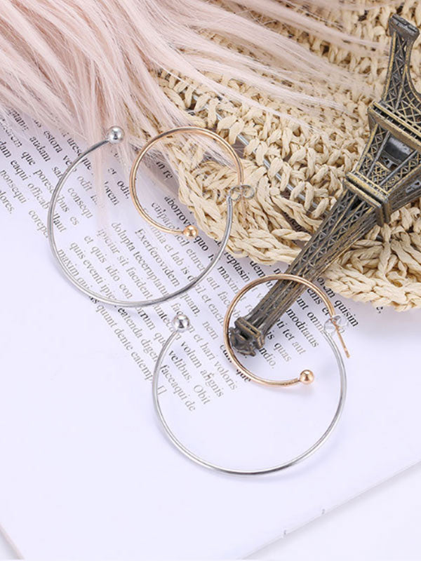 Pendientes de metal geométricos de moda para mujer