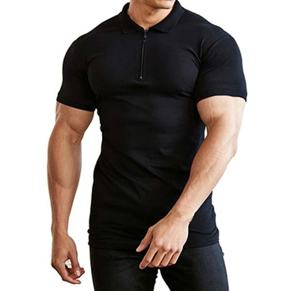 Camiseta de manga corta con solapa