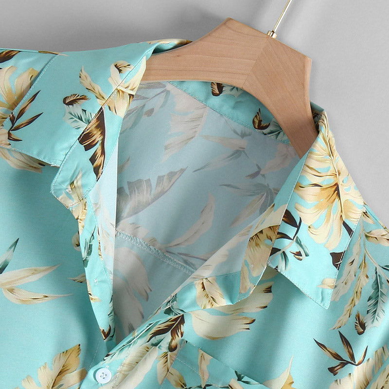 Vyriški vasaros atostogos iš hawaii mados marškinėliai trumpomis rankovėmis