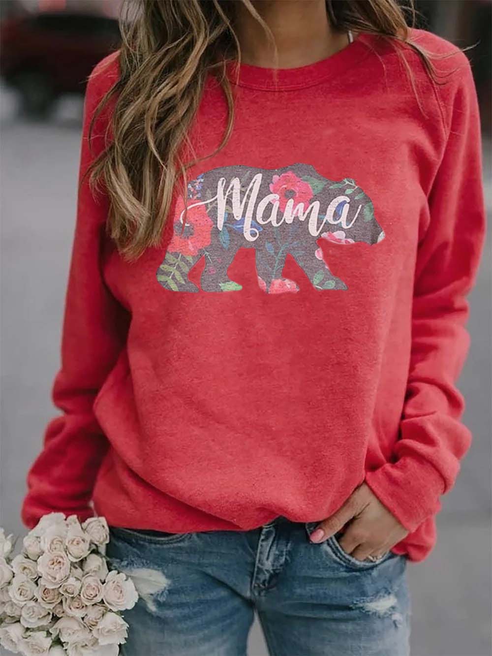 Ponios mama atspausdino megztinį