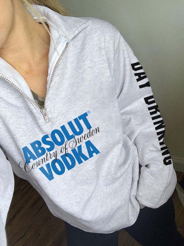 Cremallera para beber el día absoluto del vodka