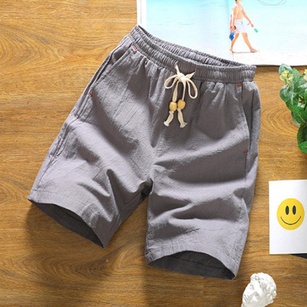 Shorts de lino para hombre casual