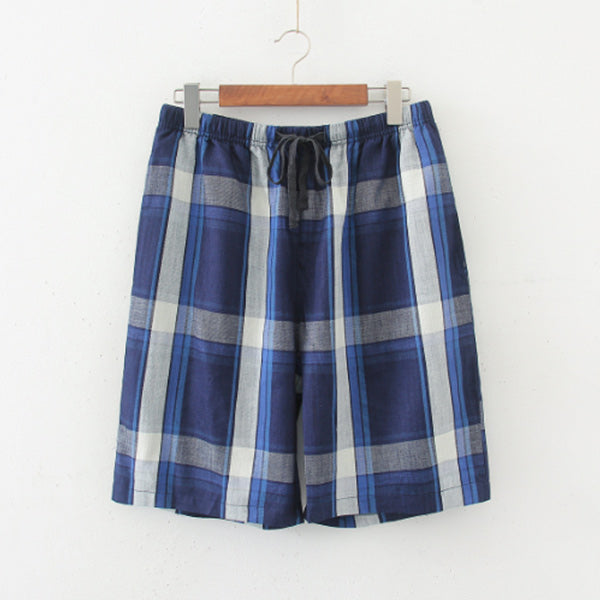 Pantalones cortos cómodos de algodón y lino para hombres