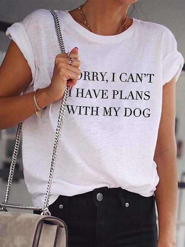 Entschuldigung, ich habe Pläne mit meinem Hund T-Shirt