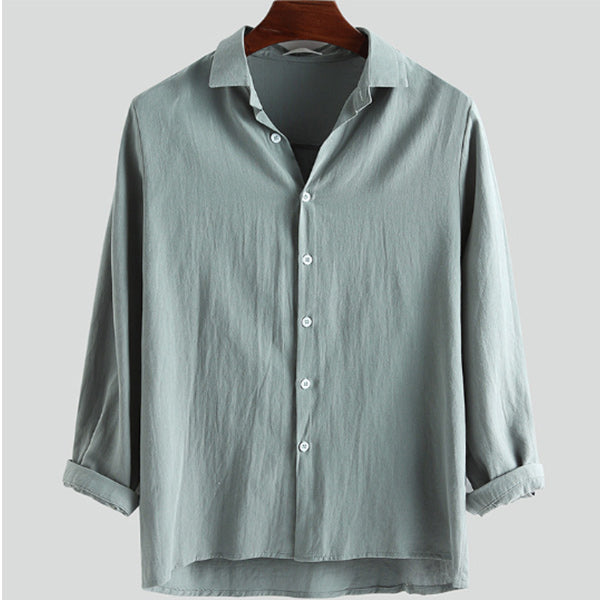 Camisa casual color natural para hombre