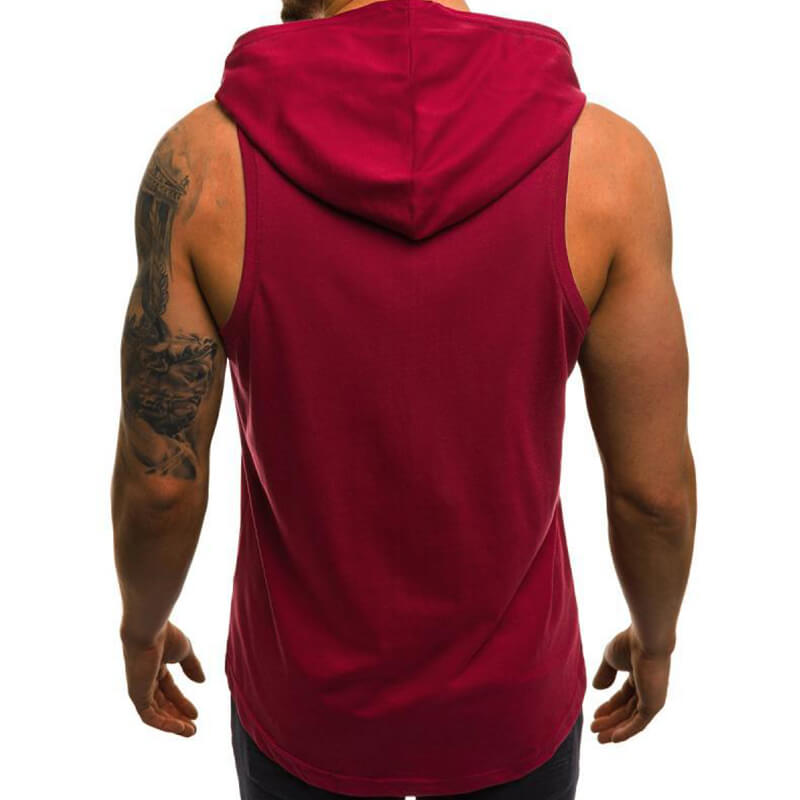 Mezclas de algodón fino, casual, cómodo, de color sólido para hombres sin mangas