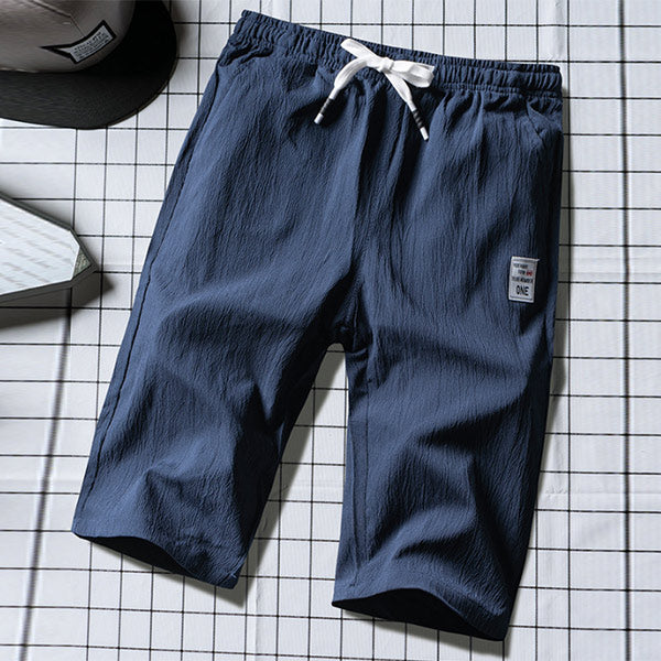 Pantalones de lino cómodos y transpirables para hombres.