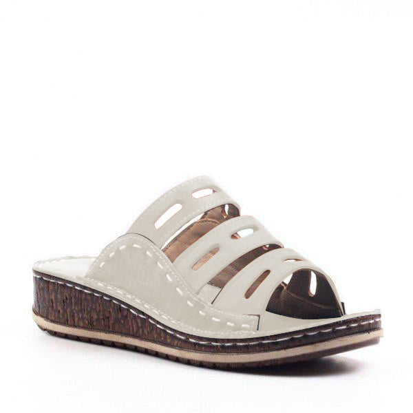 Women Chic  Three-color stitching Sandals