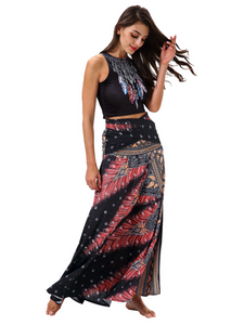 Use un vestido de playa de rock de moda con Phoenix Feather Print 2