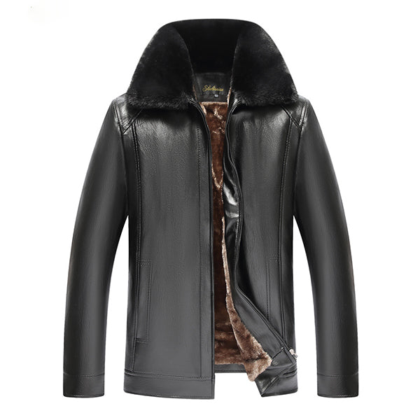 Thick leather jacket 3