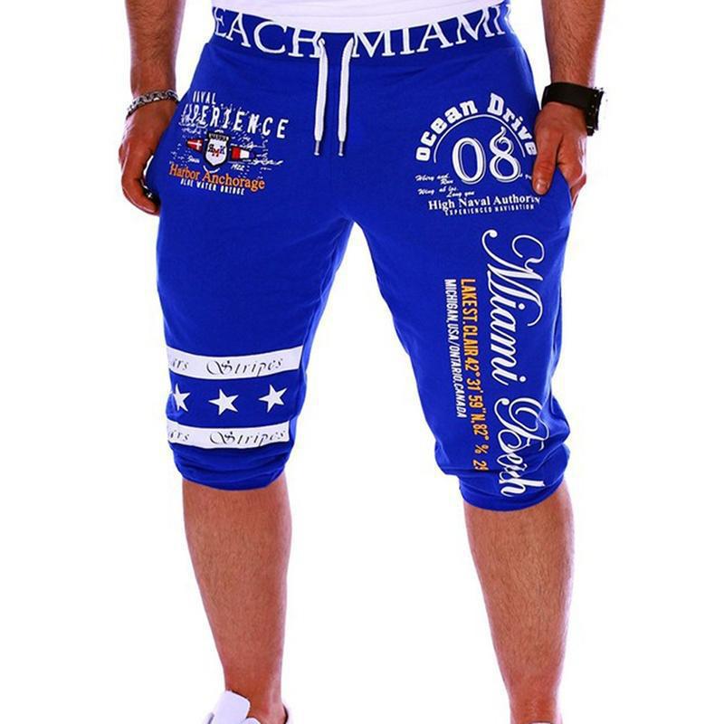 Pantalones cortos deportivos de diseño de impresión digital de moda