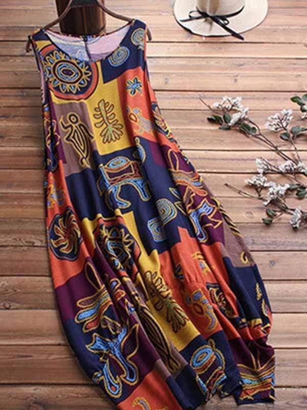 Vestido de dos piezas confeccionado en lona de algodón.