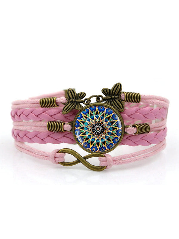 Pulsera tejida Bohemian Time Gem para mujer