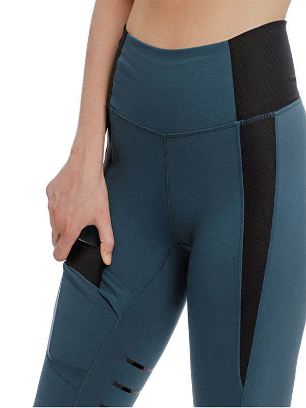 Women&#39;s solid color stretch breeches with pockets
