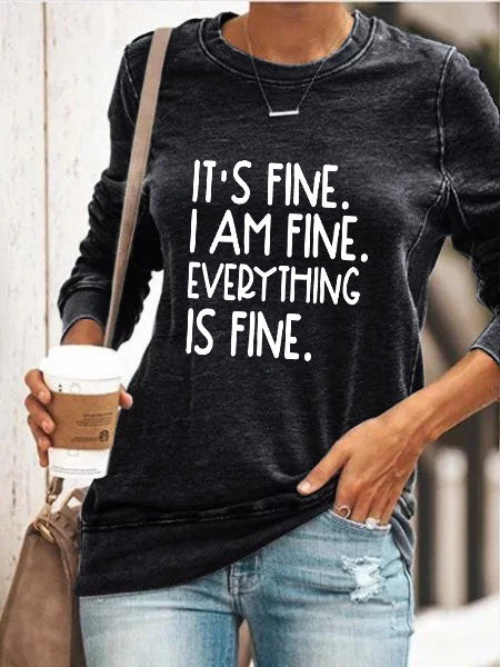 Es ist in Ordnung, mir geht es gut. Alles ist in Ordnung. Pullover